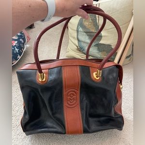 Large Vintage Marino Orlandi Italian Leather Bag